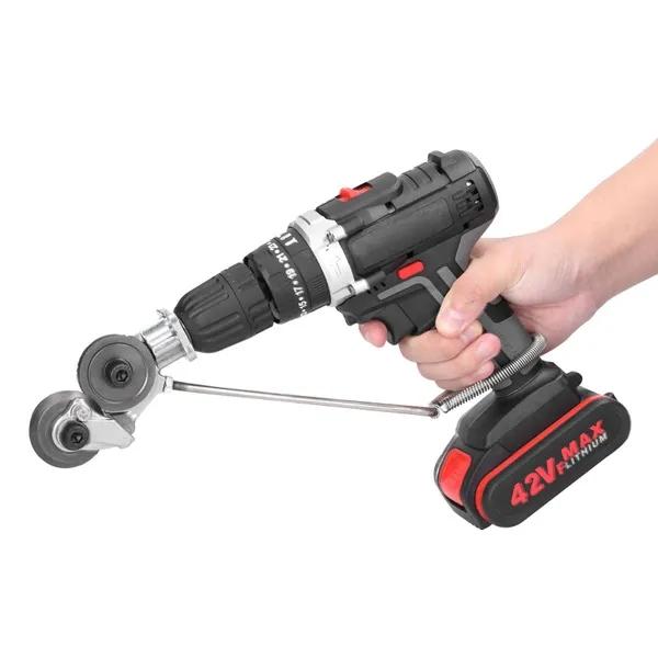 Электрическая дрель Металлическая пластина Вспомогательный резак 0,8 мм Металлическая железная жесть Инструмент для быстрой резки Трудосберегающий электрический сверлильный станок Аксессуар Модернизированные ножницы