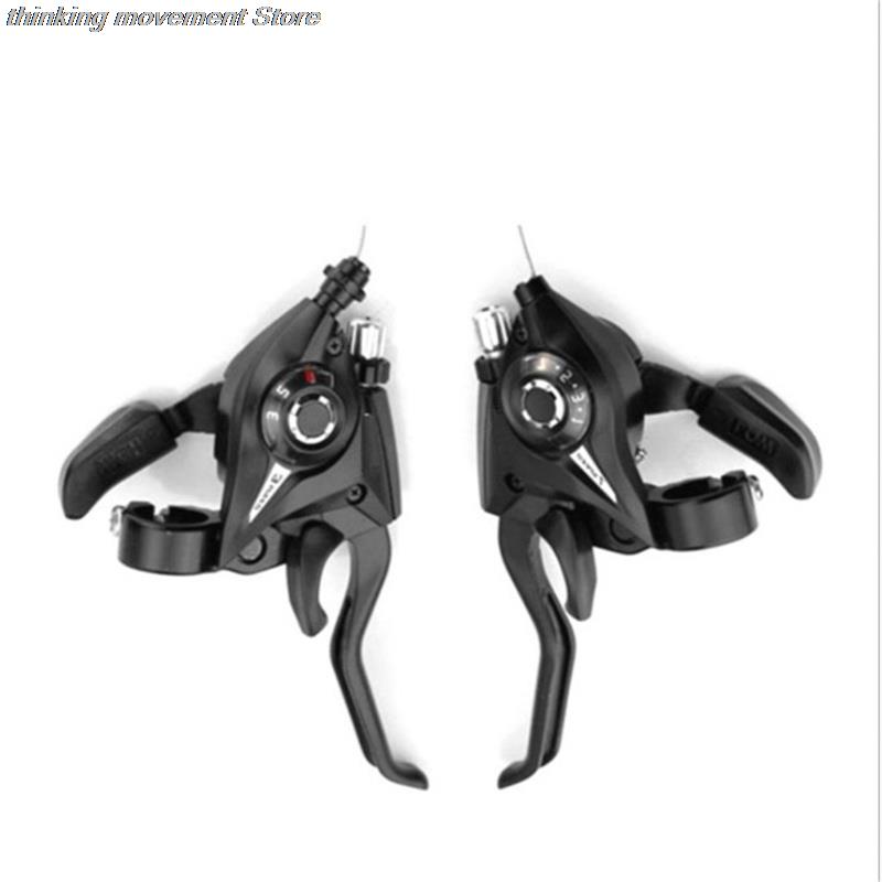 НОВЫЙ Комплект Манеток Тормозных Ручек для Горного Велосипеда Алюминиевый Переключатель Скоростей Велосипедные Аксессуары