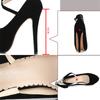 Женские туфли на высоком каблуке 14 см, на платформе 4 см, туфли-лодочки Scarpin Valentine, женские туфли на экстремальном каблуке из флока больших размеров, гладиаторские туфли с ремешками