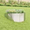 Lawn Edging 100 x 45 cm Steel Silver