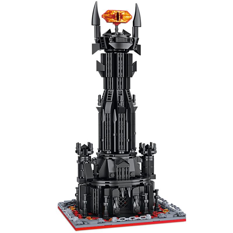 Lord of the Rings Barad-dûr Sauron Tower Model Building Blocks Set for Boys 6-in-1 Kit