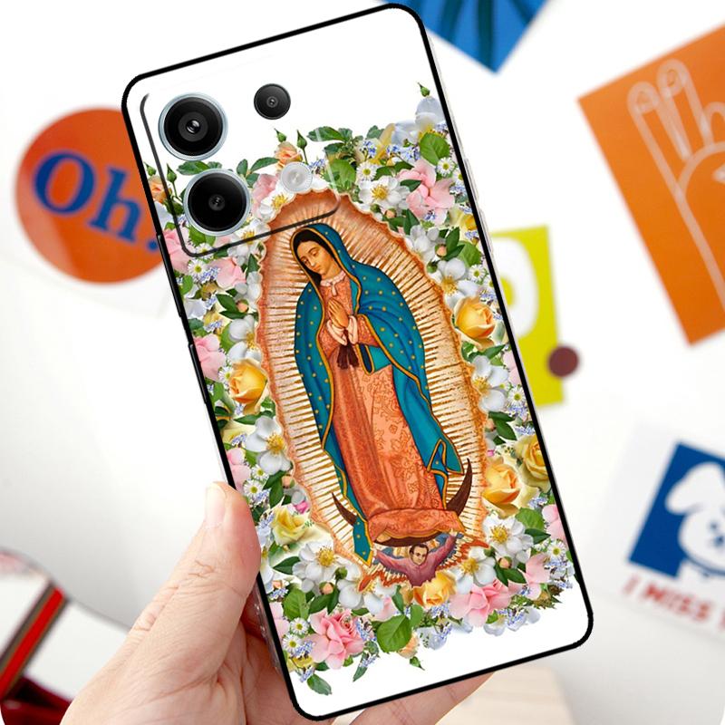 Virgen De Guadalupe Virgin Mary Funda For Xiaomi Redmi Note 14 Pro 10 11 12 13 15 Pro Plus Case For Redmi 15 14C 12C 10C 13C