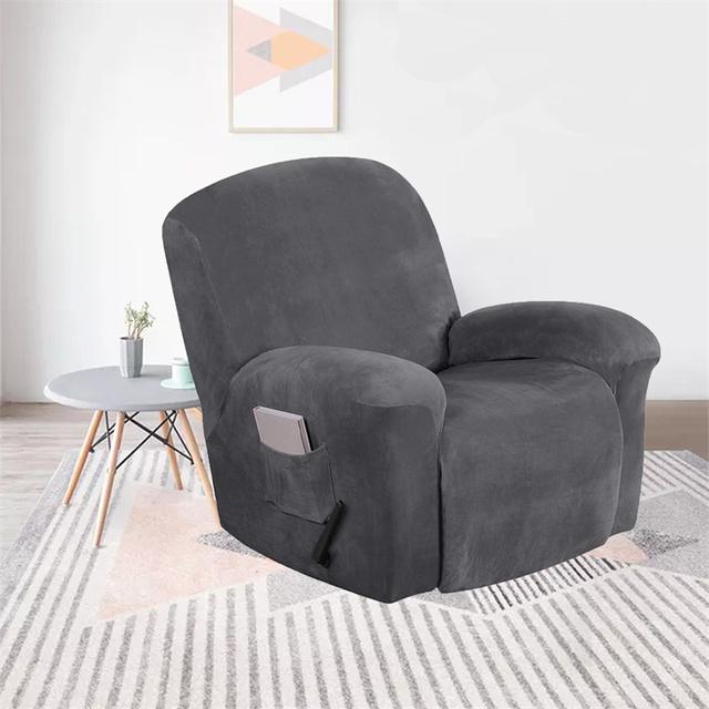 Цельный чехол для дивана с откидной спинкой, бархатный шезлонг, чехол на стул для ленивого мальчика, чехол, эластичный утолщенный, расслабляющий массажный чехол для дивана, чехлы на сиденья