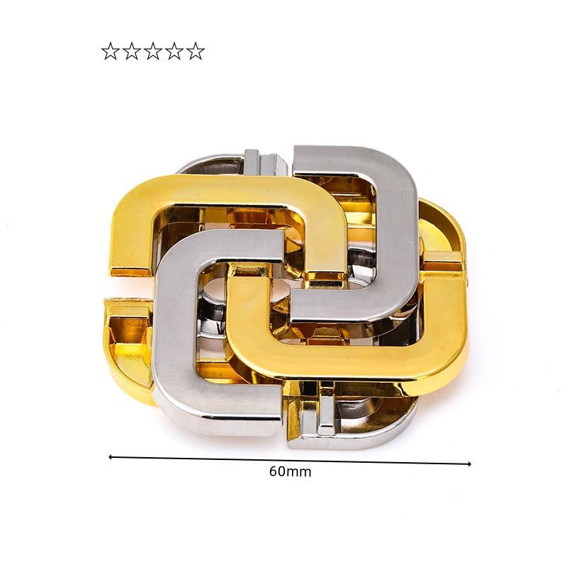 Kid Educational Puzzle Toy Luban Lock Alloy Logic Puzzle Chinese Play Classical
