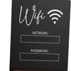 Доска с паролем WiFi, акриловая, многоразовая, держатель для дисплея, центральное украшение для гостей