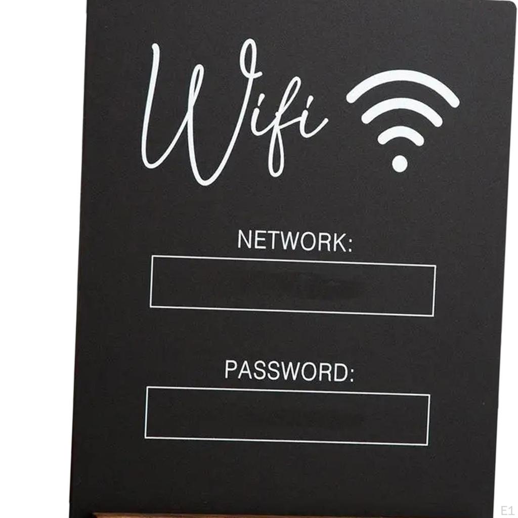 Доска с паролем WiFi, акриловая, многоразовая, держатель для дисплея, центральное украшение для гостей