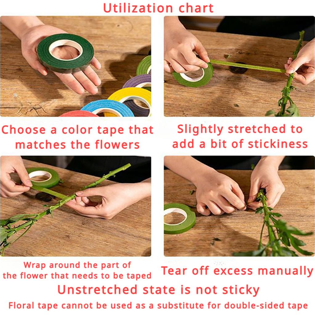 Цветочная лента мятая бумага DIY садоводство цветок намотка шеста самодельные упаковочные материалы темно-зеленый фруктово-зеленый кофейный цвет