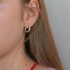 OVLA (SILVER 925) pipe ring earring_S JE031