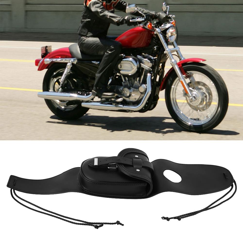 Real Leather Fuel Tank Chap Cover Panel Bag for Motorcycle Sportster XL 883 1200