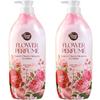 Гель для душа с ароматом розового цветка, роза и цвет вишни, 900 мл, 2 шт.