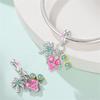925 Silver Ocean Princess Magic Mirror Princess Rose Princess Charms Pendants Fit DIY Bracelets Party Jewelry