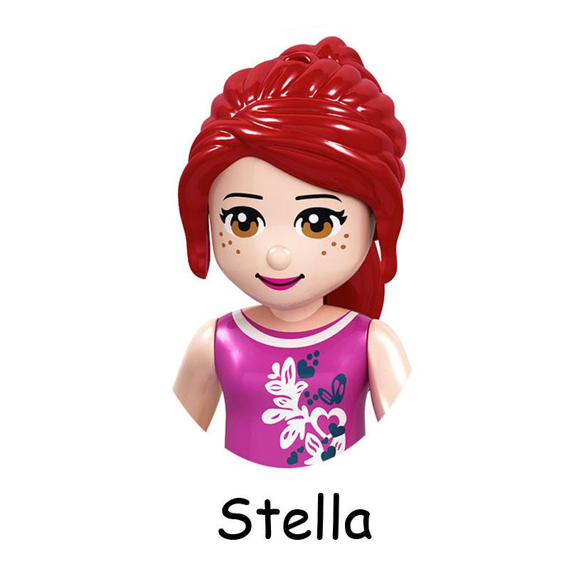 Нетоксичные сказочные принцессы дети Белль Чудовище Золушка Анна Оливия Модель Фигурка Блоки Конструктор Строительные Кирпичики Игрушки Для Детей