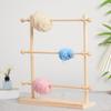 Wood Ribbon Organizer Rack DIY Portable Practical Stand Holder Storage