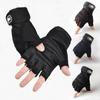 1Pair Half Finger Sports Gloves Gym Fitness Weight Lifting Gloves Wrist Guard Training Gloves Exercise Workout Cycling Gloves