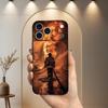 Пожарная безопасность Пожарный Чехол для Телефона Для iPhone 17,16,15,14,13,12,11 Plus,Pro Max,XS,X,XR,SE,Mini,8,7,Мягкий Силиконовый Черный Чехол