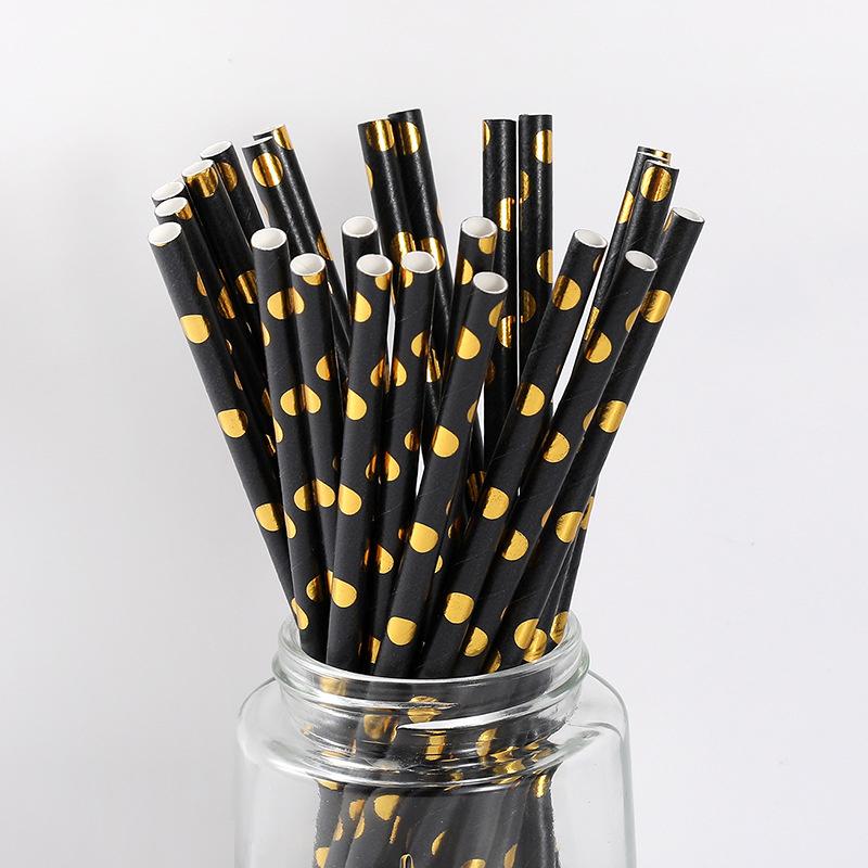 25/50/100 шт. Одноразовые бумажные трубочки для дня рождения, детского душа, разлагаемые трубочки для питья, свадьбы, девичника, вечеринки, столовых приборов