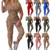 Women's Fashion  Clasp Pocket Cargo Romper