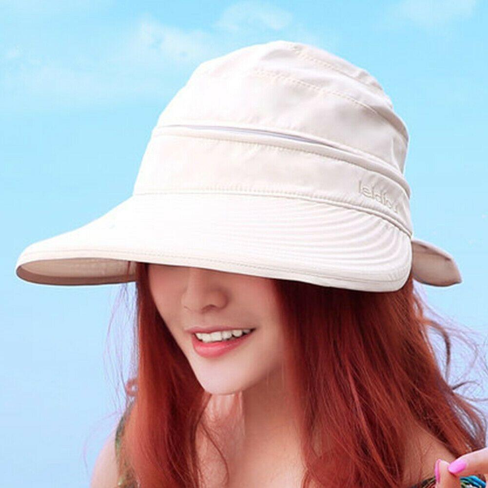Summer Visor Foldable Beach Hat Outdoor Cap Sun Hat Wide Brim