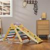 Toddler Climbing Frame For Kids With Ramp 3 In 1 Wooden Play Triangle Set For 18 48 Months Multicolour