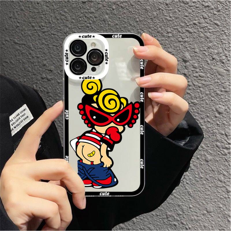 Японский модный истеричный мини-чехол для телефона для iPhone 11 12 13 Mini Pro Max 14 Pro Max чехол