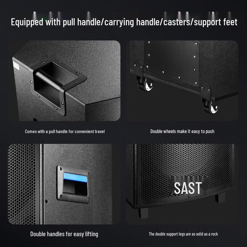 SAST ST-1508 Dual 15-inch Outdoor Trolley Speaker (CN version)