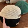 Japanese Style Weave Hat Vintage Crochet Knitted Cap Elegant Hollowed Out Beret Hat  Spring