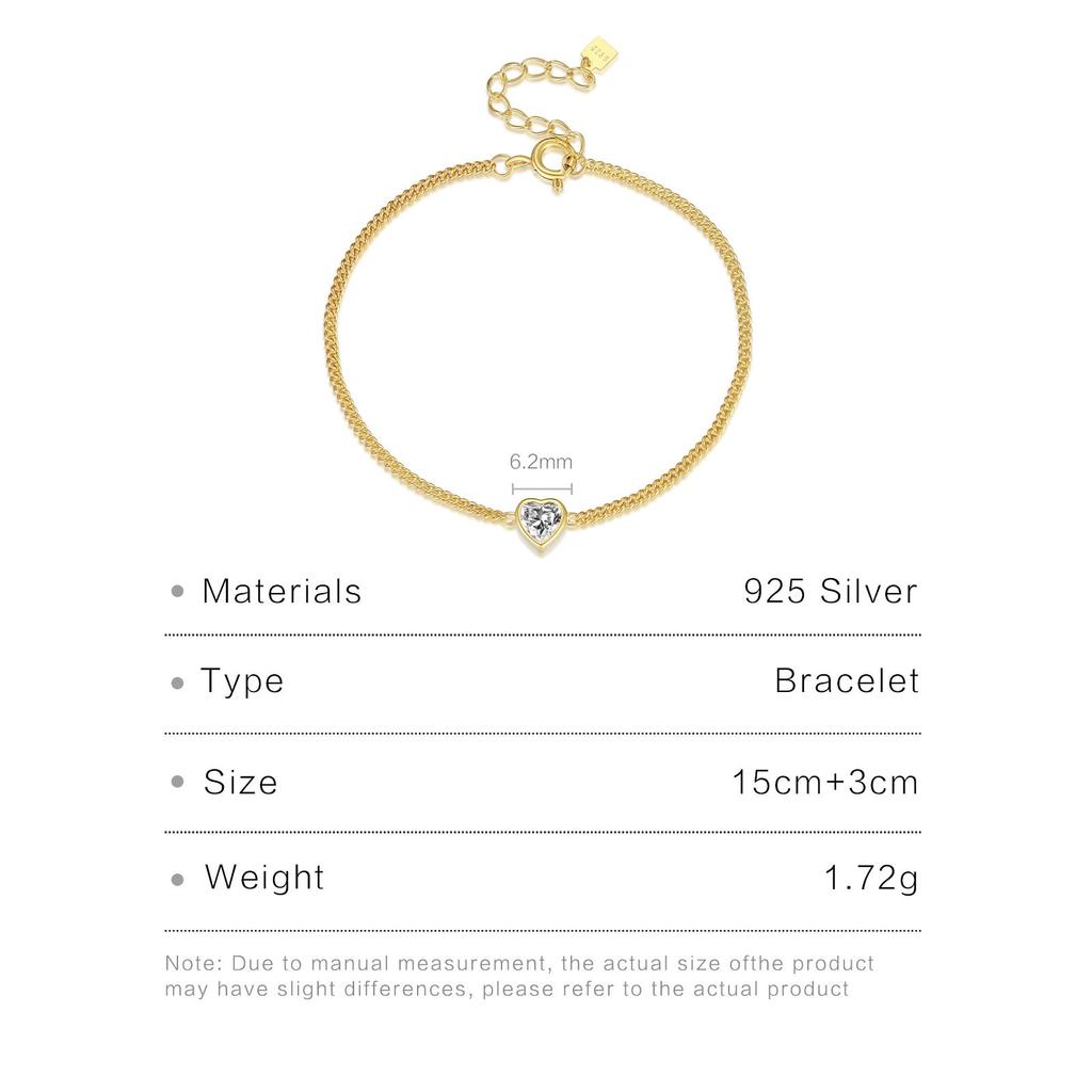 ANDYWEN Женский браслет из стерлингового серебра 925 пробы с цирконием и сердечком, роскошный браслет премиум-класса 2024, подарок на день Святого Валентина для мамы