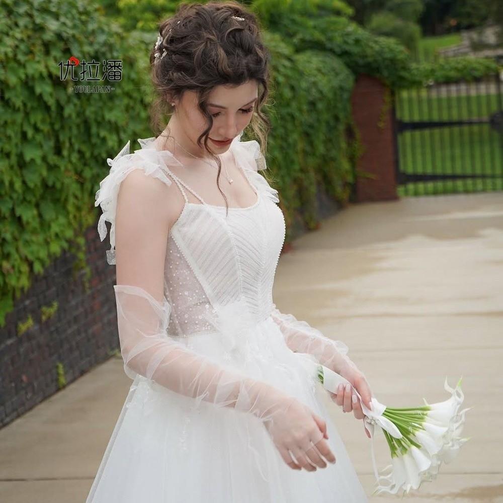 1 пара рукавов для свадебного платья из прозрачной ткани, кружевные свадебные аксессуары, свадебные перчатки, свадебная церемония