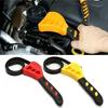 6inch Belt Wrench Oil Filter Puller Strap Spanner Chain Wrench Strap Opener, Adjustable Disassembly Tool