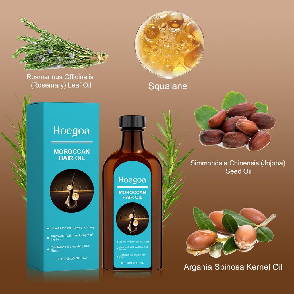 100 мл Марокканское масло для ухода за волосами, масло для укрепления кожи головы и волос, увлажняющее масло для всех типов волос