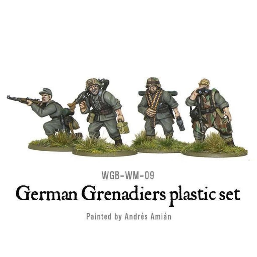 Warlord Games/Bolt Action 1/56 German Panzer Grenadier (30 Figures) Assembly Kit WLGWGB-WM-09 (Personnel)
