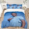 Man City Player Portrait Print 3Pcs Bedding Setduvet Cover With 2 Bedropillowcase Home Birthday Gift
