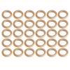 30Pcs Wooden Ring Beech Wood Craft Wood Ring Accessory Set Kit for DIY Home Decoration 7cm  2.76in