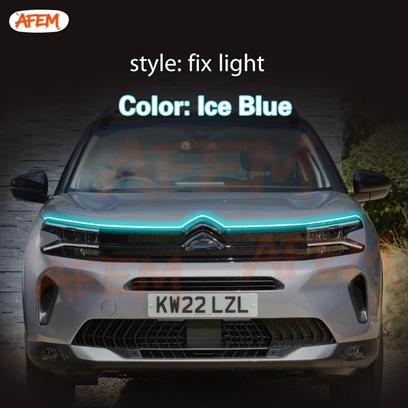 ABX2 1pcs Universal Waterproof Flexible LED Strip DRL 12v Daytime Running Strip Light Ambient Lamp For Citroen C5 Aircross 2017-2022