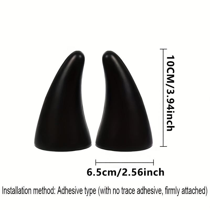 Автомобильная Эластичная 3D Наклейка Рога Дьявола Декор Бампера Анти-Столкновение Большие Рога Дьявола для Мотоцикла Велосипеда Лыжных Шлемов