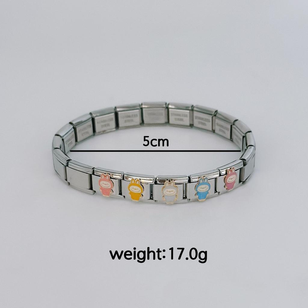 Explosive Sale Cartoon La Home Bracelet Colorful Square Module Premium Cartoon Bracelet
