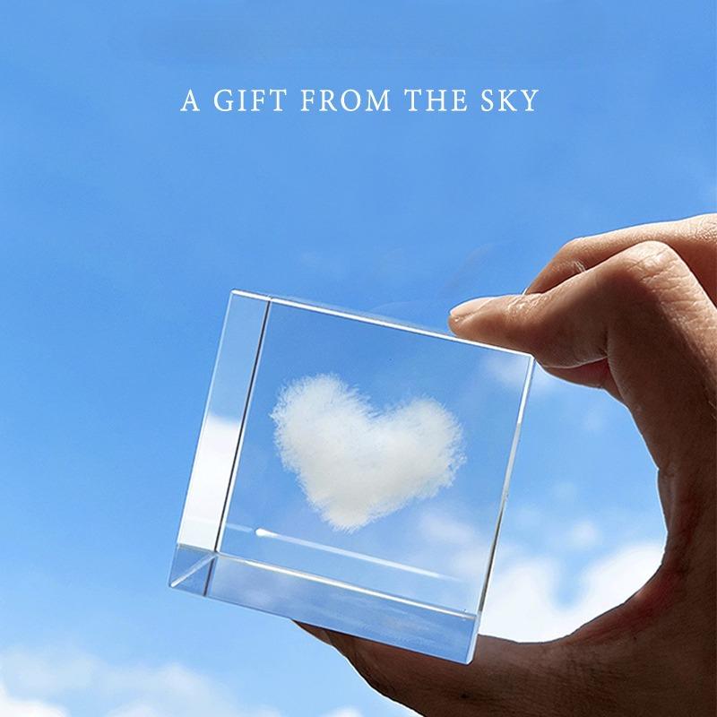 Cloud Cube Desktop Decoration, A Cloud, A Healing Gift, Interior Decoration