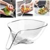 Multifunctional Drain Basket Drain Bowl Household Sink Vegetable Basin Kitchen Washikitchen  Fruit Plate Plastic
