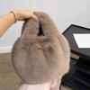 Модная милая мягкая плюшевая сумка для женщин, девушек, роскошная пушистая сумка-тоут, универсальная изысканная осенне-зимняя меховая наплечная сумка, подарки