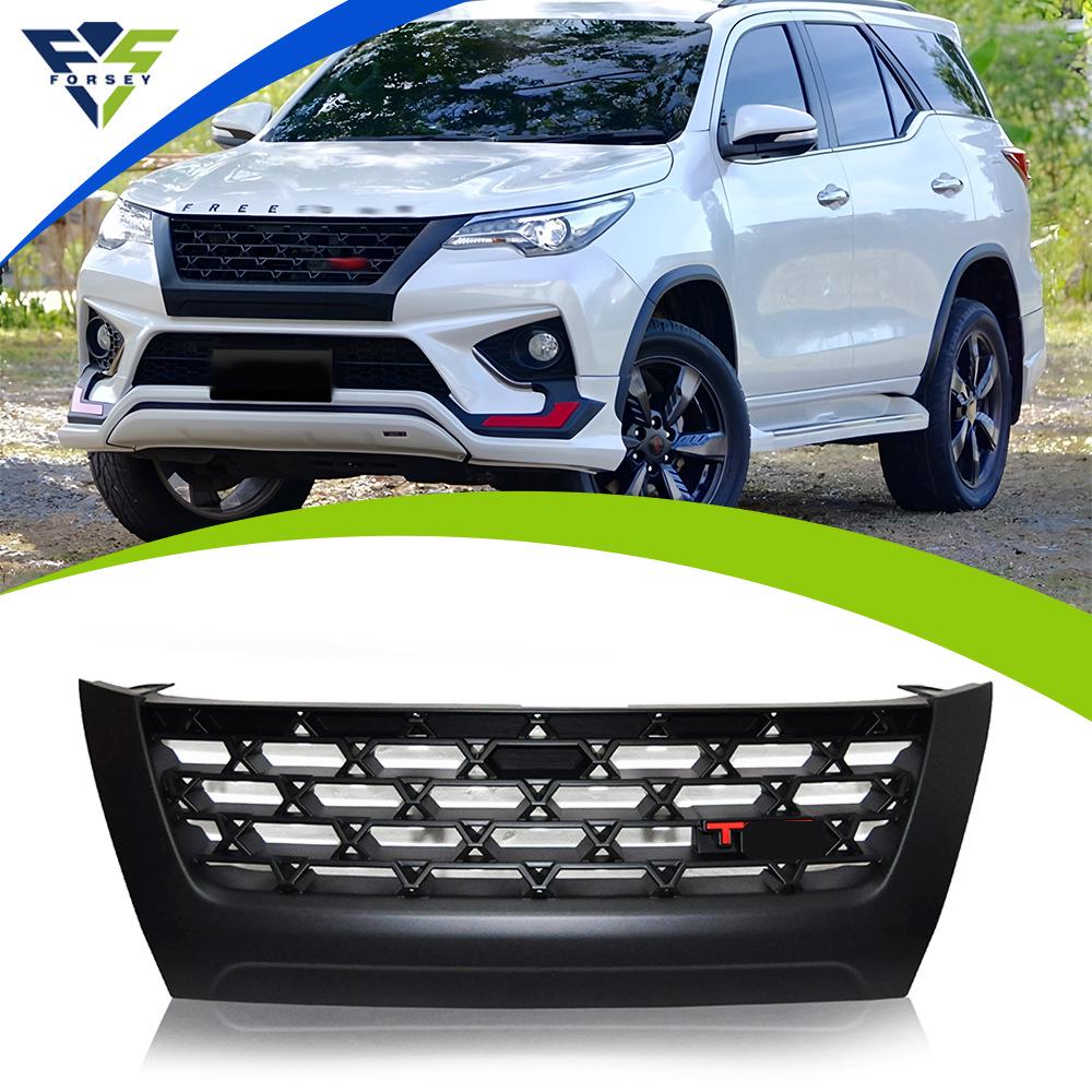Совместимая решетка радиатора для Fortuner 2016+ в стиле TRD с мелкими буквами