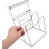 Stainless Steel Pot Lid Stand and Chopping Board Rack for Kitchen Countertop Organization, Storage Block, Space-Saving Cooking Accessory