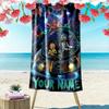 Name Custom Rick y morty Print Beach Towel, Large Soft Quick Dry Towel for Beach Camping Swimming