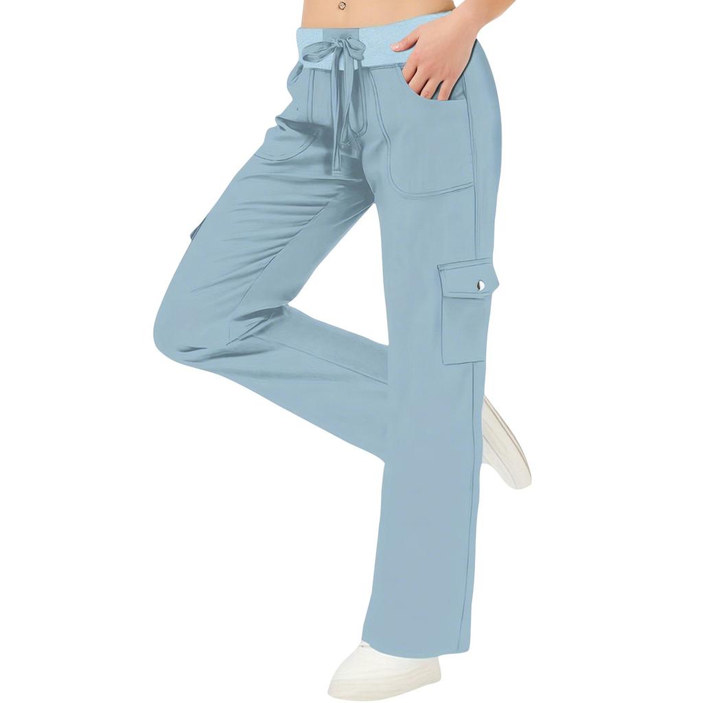 Женские плиссированные брюки-карго для походов с карманами