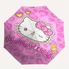 Hello Kitty, Pink Leopard Print Automatic Opening and Closing Parasol Compact Travel Umbrella with 8 Ribs for Women and Men Ideal Birthday/C