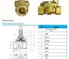 Brass 2252 Series Large Bore Diaphragm Solenoid Valve for Air/Water