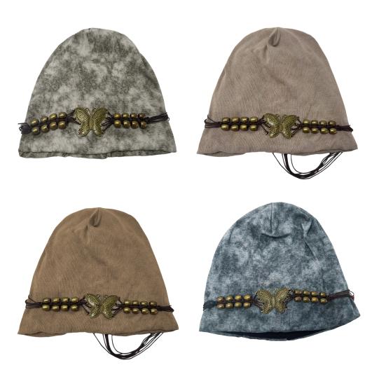 Женская вязаная шапка Зимняя мягкая теплая шапка-бини с кисточкой Женская эластичная шапка-бини