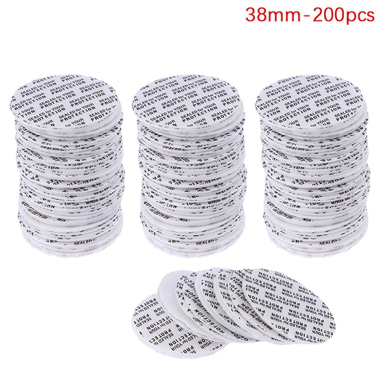 200 шт. самоклеящаяся пена, чувствительная к давлению, герметичная крышка, подкладка, устойчивая к взлому, для косметической банки, бутылки, горшка 20 мм-82 мм