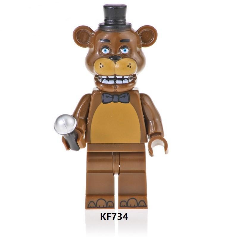Lego FNAF Строительные блоки Foxy Chica Bonnie Five Nights At Freddy Фигурки Игрушка-головоломка Подарок