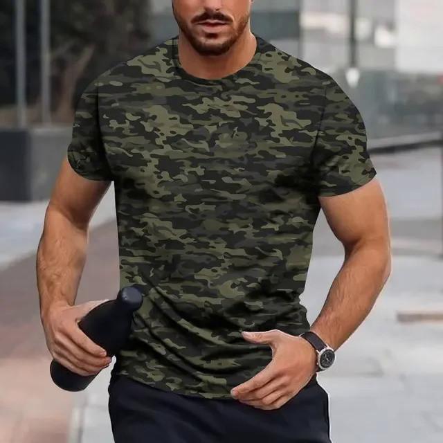 2026 Summer Camouflage T Shirt Men Women 3D Printed Streetwear Oversized Short Sleeve O Neck Fashion Tee Tops Unisex Clothing