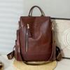 New Women’s Backpack Designer High Quality Soft Leather Simple Fashion Backpack Large Capacity Antitheft Shoulder Bags